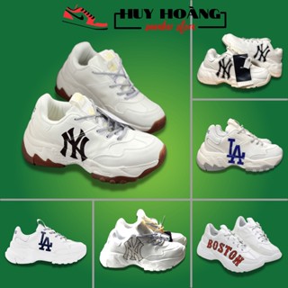 Giày MLB NY, LA, Boston hàng đế tách chuẩn 11 bản Trung - Giày NY đế nâu, LA độn đế hot hit 2022 Full Bill Box