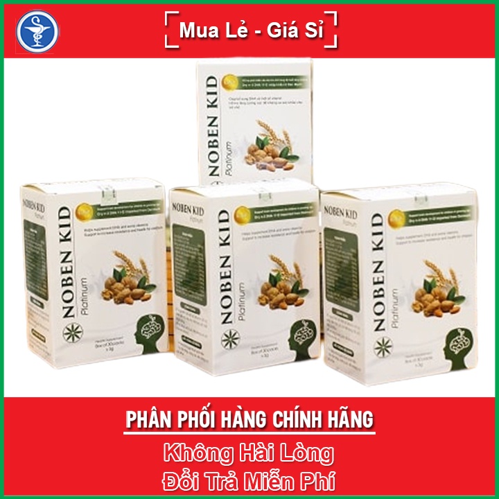 Noben Kid Platinum - Hỗ trợ phát triển não bộ cho trẻ trong độ tuổi tăng trưởng 30 gói , Yes