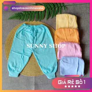Set 5 quần dài màu ống bo sơ sinh bosini cho em bé