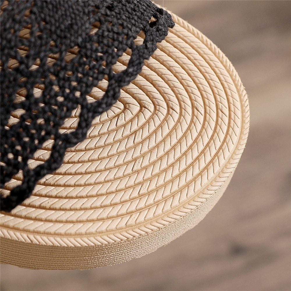 Dép Giả Cói Quai Ren