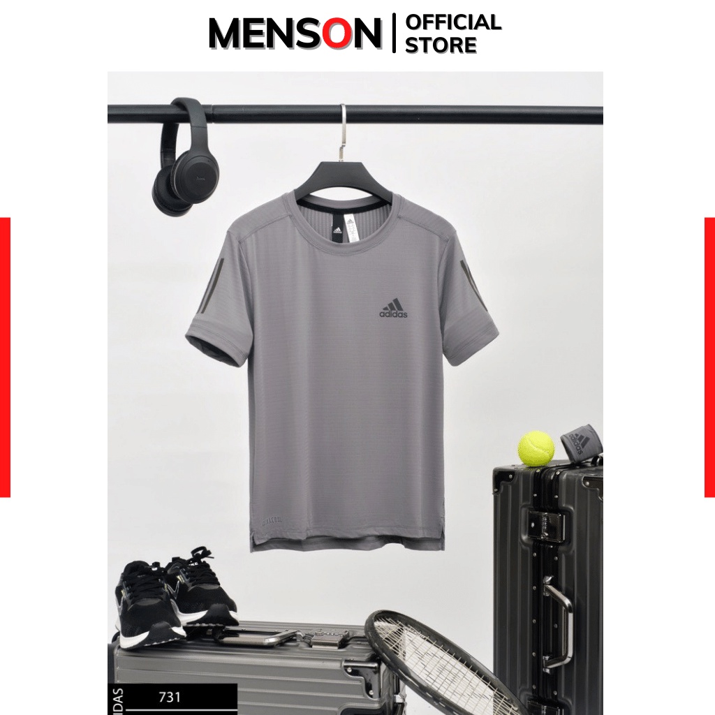 Áo thun nam thể thao mùa hè Adidas chất mát Hàng Hiệu Menson MM731 Áo thể thao nam cộc tay bền đẹp mặc nhà 2023