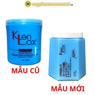 Kem ủ-hấp tóc Kenlox hair mask keratin mềm mượt  xanh 1000ml