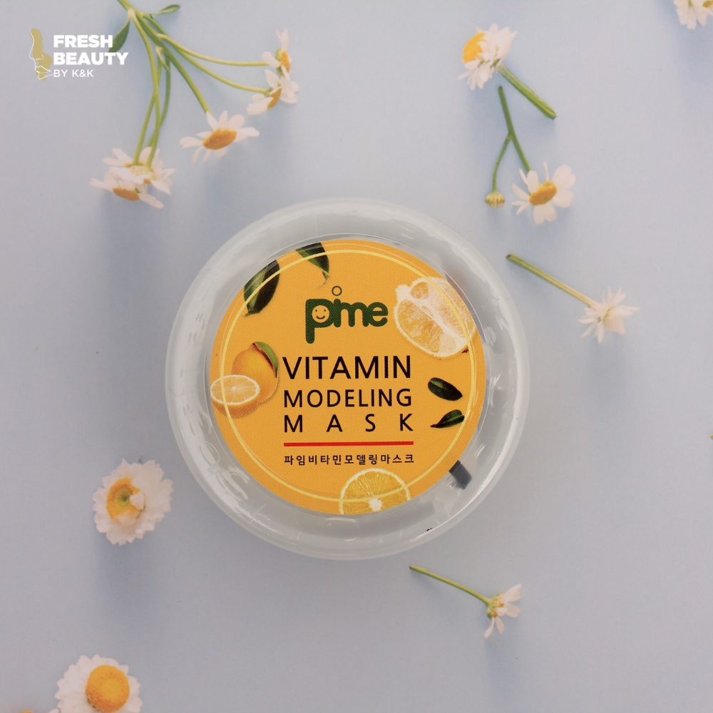 Mặt nạ vitamin C trắng da, hỗ trợ giảm nám, làm mờ sắc tố da, giảm dầu thừa, hạn chế mụn Pime Vitamin Modeling Mask 25g