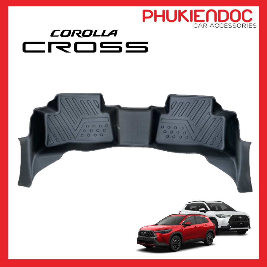 Thảm sàn nhựa đúc 5D TPV Toyota Cross 2020 - 2023 tràn viền