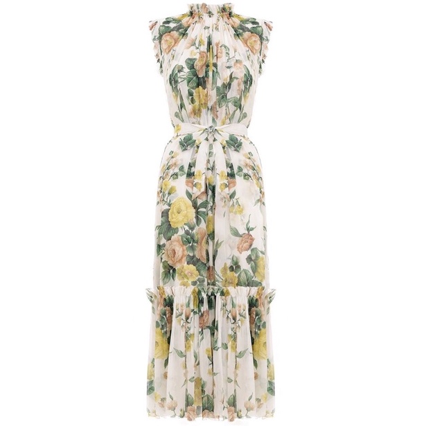 235 đầm hoa dập li vintage
