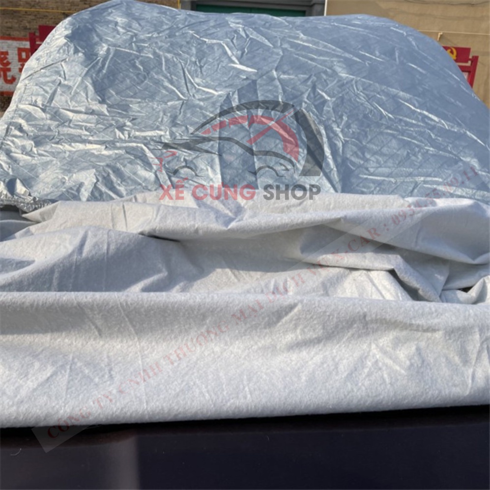 Bạt phủ ô tô cao cấp, bạt phủ xe ô tô 4 chỗ đến 7 chỗ,chống nóng, chống nước, có khóa kéo cánh cửa