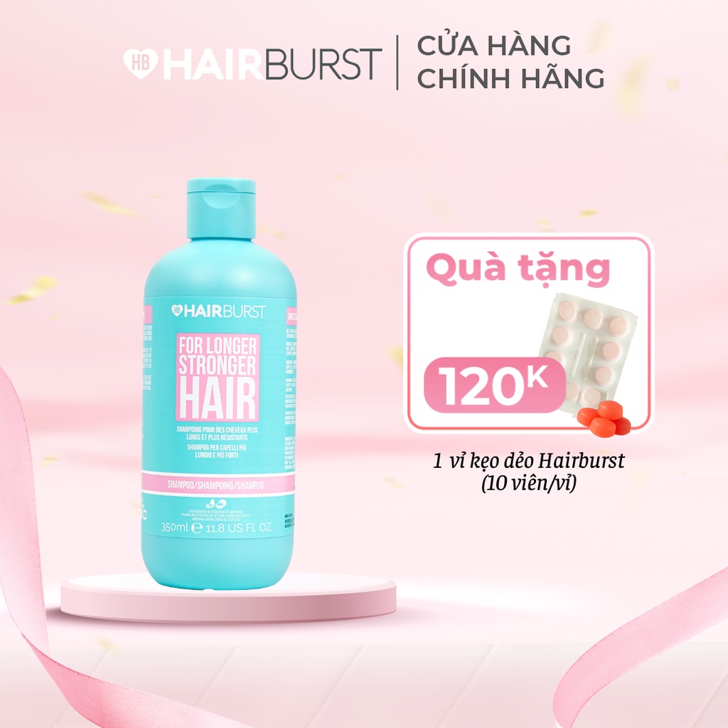 Dầu gội HAIRBURST hỗ trợ mọc tóc dài hơn chắc khỏe hơn 350ml/chai