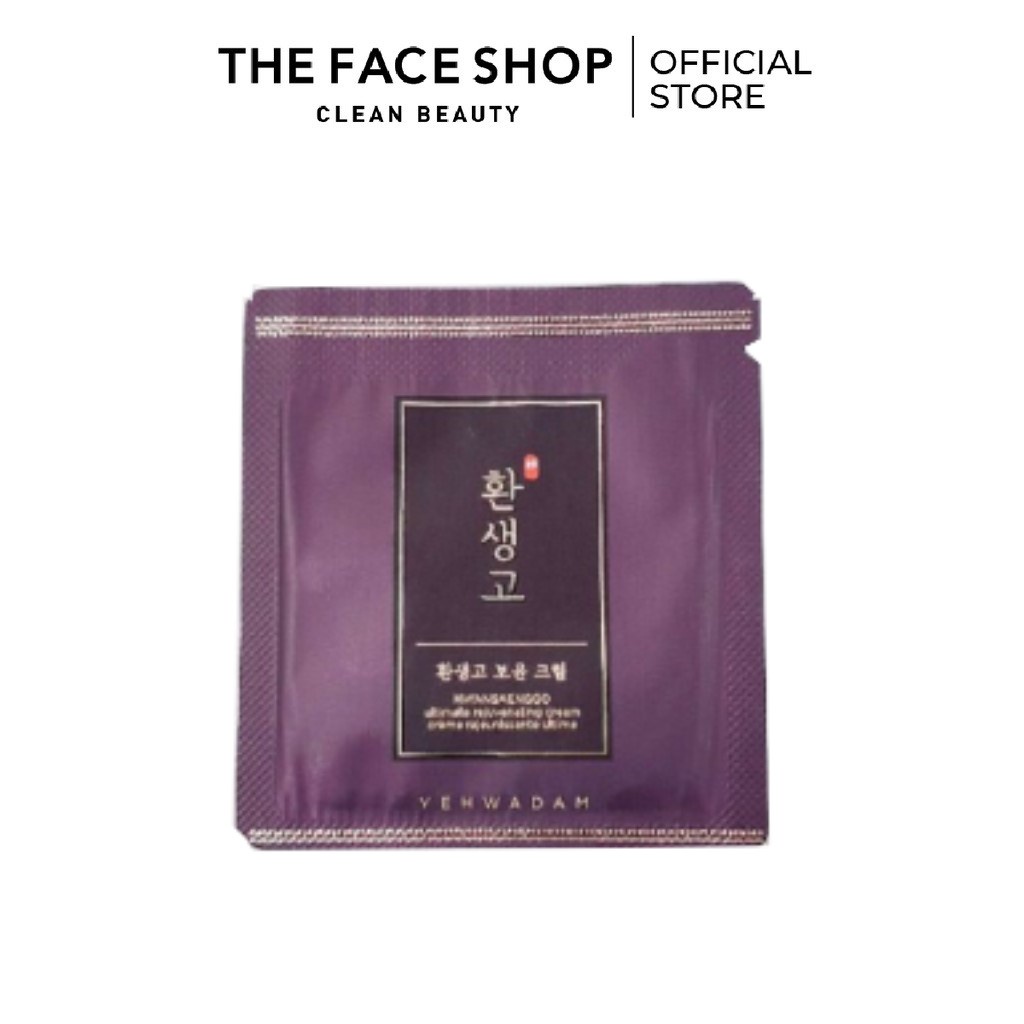 (Gwp) Kem Dưỡng Trẻ Hóa Da Thefaceshop Yehwadam Hwansaenggo Ultimate Rejuvenating Cream 1.5Ml