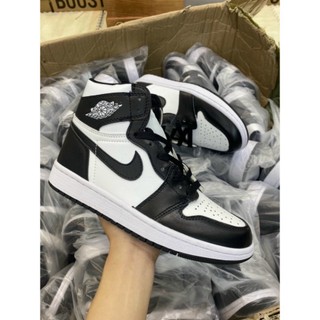 [FREE SHIP]Giày jordan PANDA Giày Thể Thao cao cổ Đen Trắng nam nữ, jd Cổ Cao Hot Trend