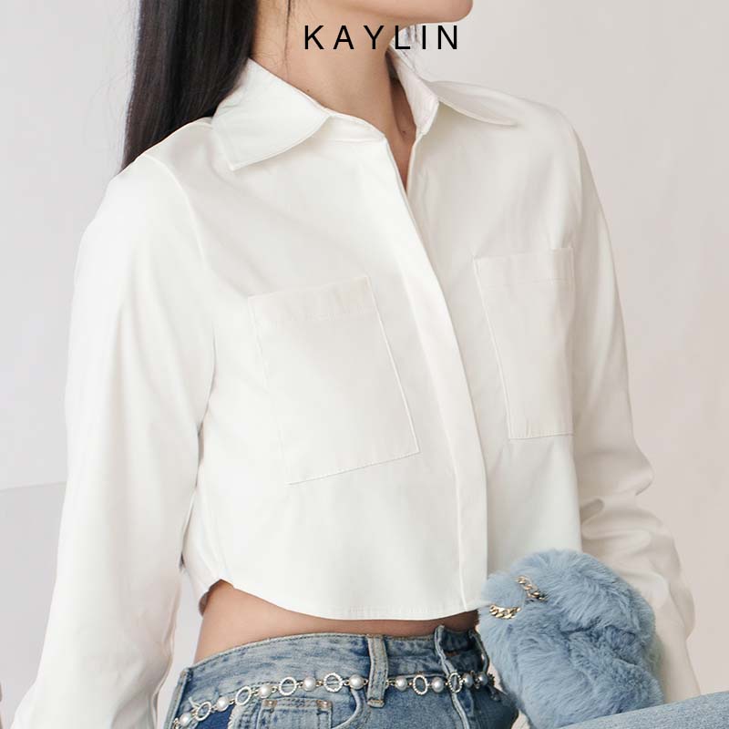 Áo sơ mi KAYLIN croptop tay dài phong cách N1945