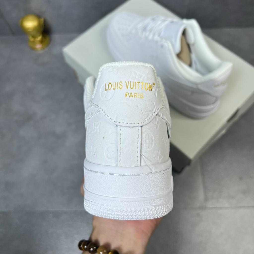 Giày Thể Thao/Giày Sneaker Full Trắng AF1 MIX LV Full Phụ Kiện Kèm Box Bảo Vệ