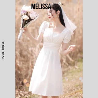 Váy trắng nàng thơ Rosie Dress, váy thiết kế xếp li du lịch, kỷ yếu tiệc cưới