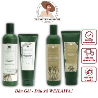 Cặp dầu gội gừng hà thủ ô 400ml + dầu xả gừng hà thủ ô kích thích mọc tóc, giảm rụng tóc weilaiya