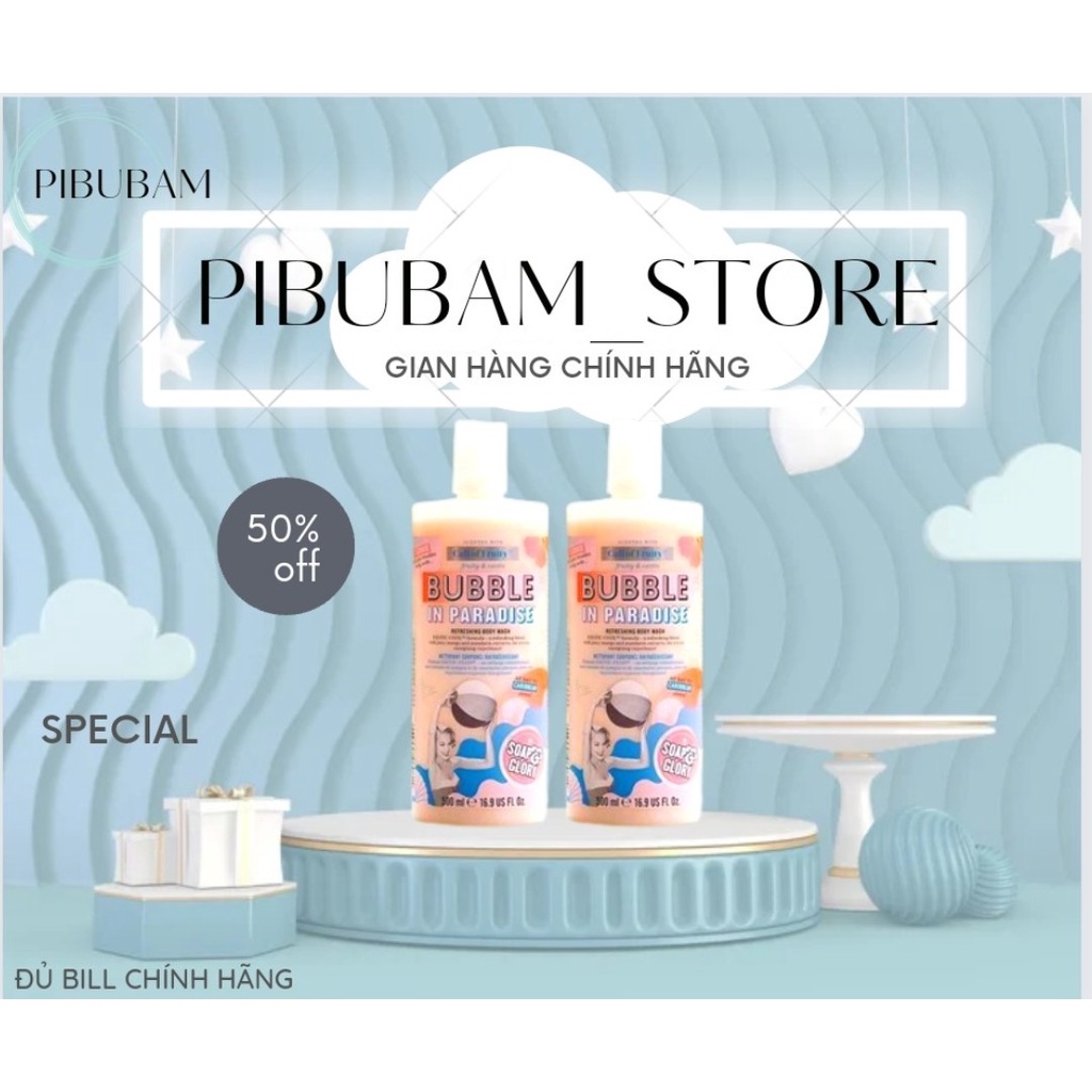 Sữa Tắm Soap And Glory Bubble In Paradise 500ml Giúp Dưỡng Ẩm Cho Làn Da Sạch Mịn Màng Căng Bóng
