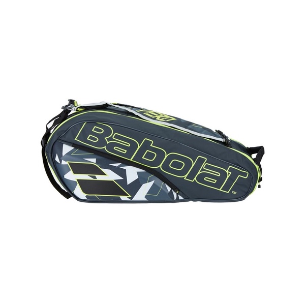 TÚI TENNIS BABOLAT PURE AERO X6 PACK GREY/YELLOW/WHITE