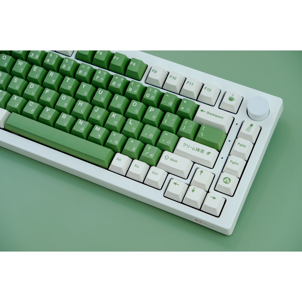 GMK Matcha Cakel Keycap, 129 Phím Keycaps PBT Cherry Profile DYE-SUB Cá Tính GMK Matcha Cakel Keycaps Cho Bàn Phím Cơ
