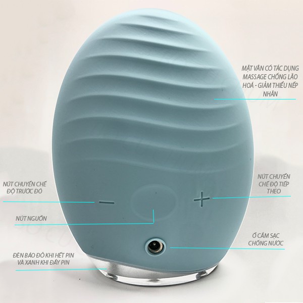 Máy rửa mặt nâng cơ massage Ultrasonic Chính Hãng - Trẻ hóa làn da - Sạch Sâu - Chống nước - Siêu bền - DR15