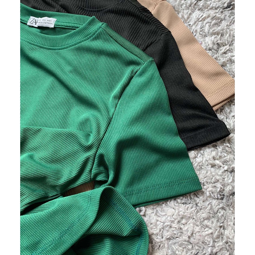 [ẢNH THẬT-CÓ SẴN] Set 3 áo gân tay ngắn