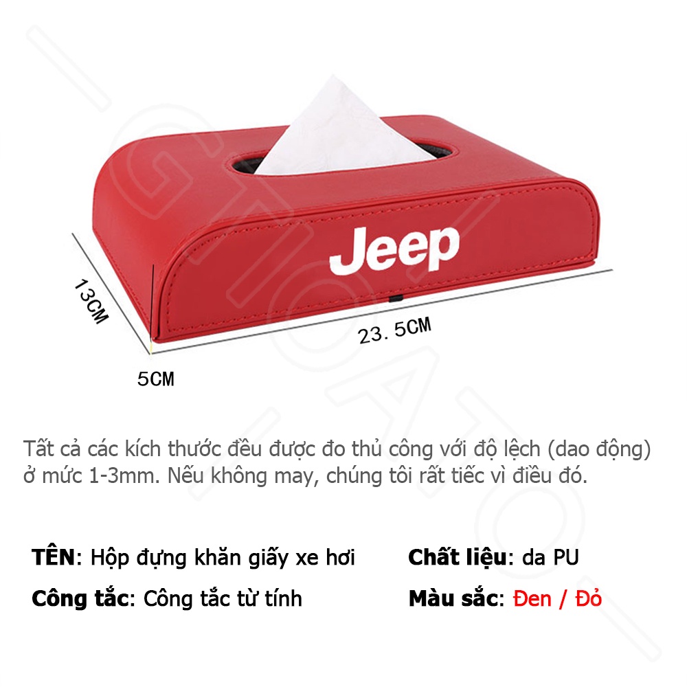 GTIOATO Hộp Đựng Khăn Giấy Ô Tô HộP ĐựNg GiấY ĂN TrêN Ô Tô HộP ĐựNg GiấY TrêN Xe Ô Tô Hộp Khăn Giấy Ô Tô HộP ĐựNg Đồ TrêN Ô Tô Trang Trí NộI ThấT Ô Tô Cho Jeep Wrangler Gladiator Cherokee Compass