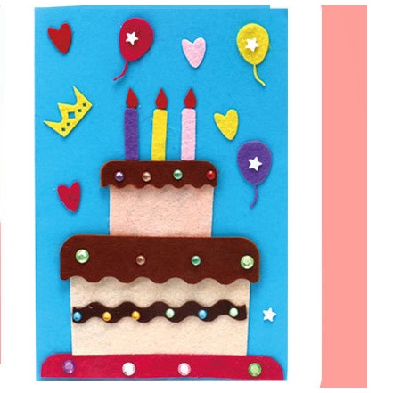 Thiệp giấy cao cấp quà tặng chúc mùng sinh nhật tình yêu thủ công cho bé tự làm TÉPPI