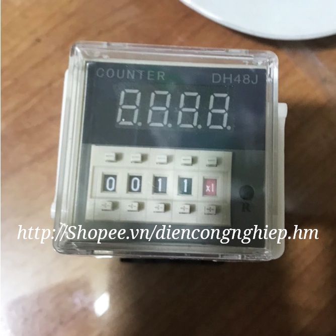 Bộ đếm sản phẩm DH48J - Rơ le Counter DH48J loại 8 chân tròn