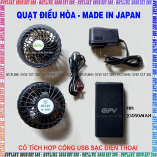 GIÁ RẺ PHỤ KIỆN PIN, QUẠT CỤC SẠC , DÂY KẾT NỐI GẮN ÁO ĐIỀU HÒA LÀM MÁT, QUẠT ÁO ĐIỀU HÒA 25000mAh - 7.4V