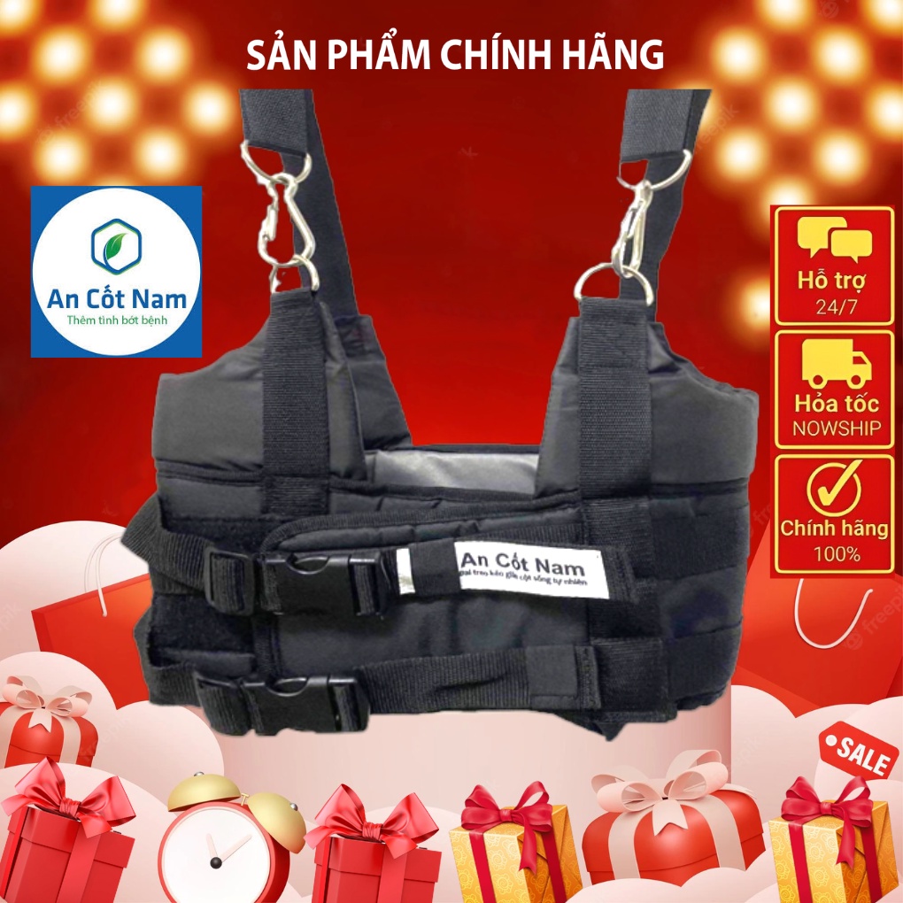 Đai Treo Kéo Giãn Cột Sống Lưng, Cải Tiến Đệm Nách - Cải Thiện Thoát Vị Thoái Hóa - AN CỐT NAM CHÍNH HÃNG