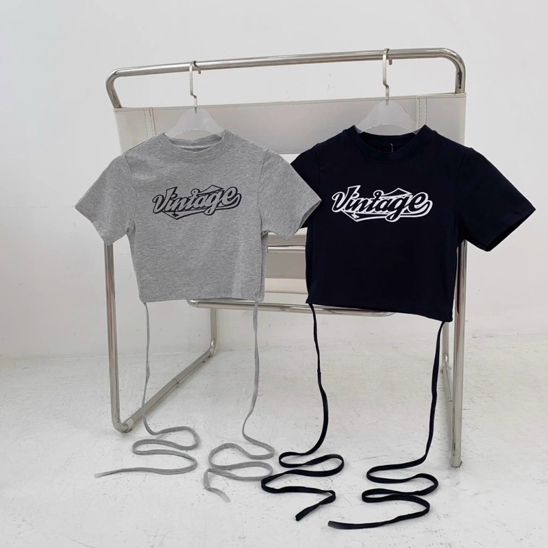 ÁO CROPTOP ÔM VINTAGE TAVIN8