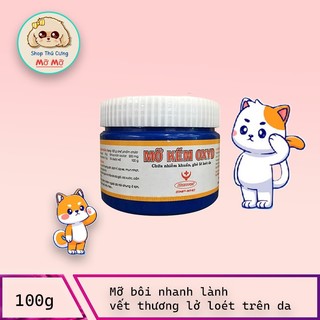Mỡ bôi vết thương, ghẻ ngứa, viêm nhiễm ngoài da cho chó mèo - Mỡ kẽm Oxyd Hanvet