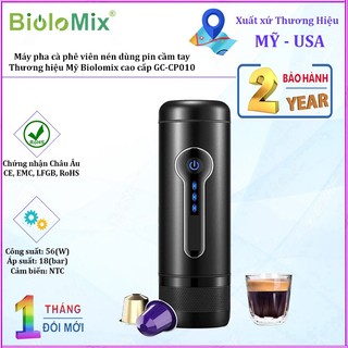Máy pha cà phê viên nén dùng pin cầm tay Biolomix GC-CP010