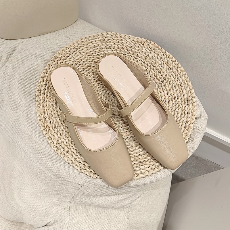 Sục nữ, giày búp bê hở gót Andu Store