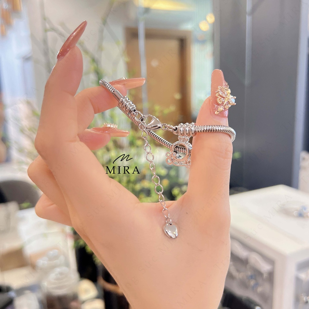 Dây , Lắc Tay MIRA & Co. - LPAN-ONE2 Mix Charm Bí Ngô Mở Hai Đầu, Dây Không Hoen Gỉ