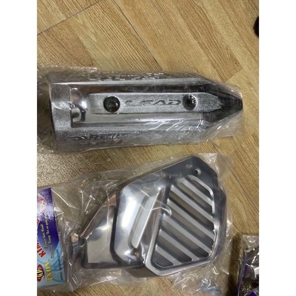 Giá trọn bộ 2 món ốp xe LEAD 13->15 ( Ốp quạt gió +Ốp pô (Gang ) cao cấp giá rẻ