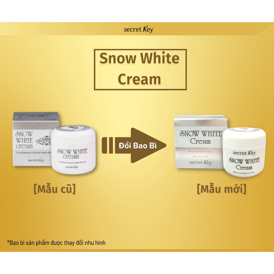Kem Dưỡng Trắng Da Secret Key Snow White Cream (50g)