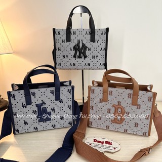 Túi NY giỏ canvas size 25 quai xách + đeo chéo form chuẩn chất dày full màu