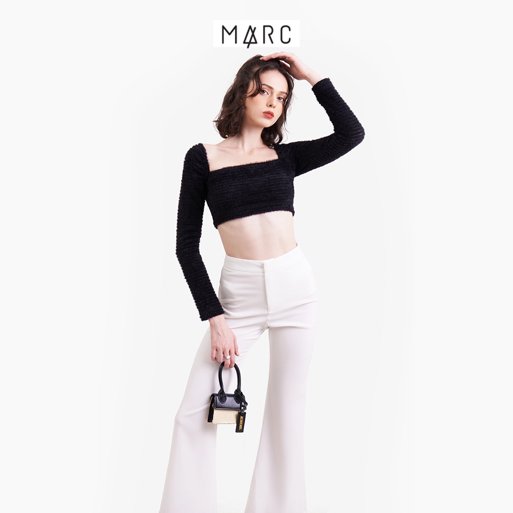 Áo thun nữ MARC FASHION croptop cổ vuông tay dài CBLH020823