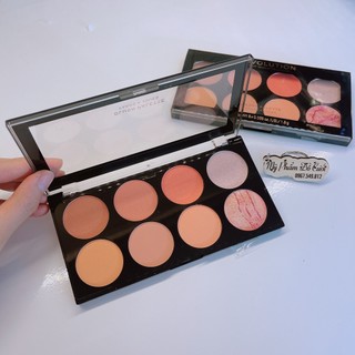 Bảng má 8 ô revolution ultra blush 1.6g tone cam hồng