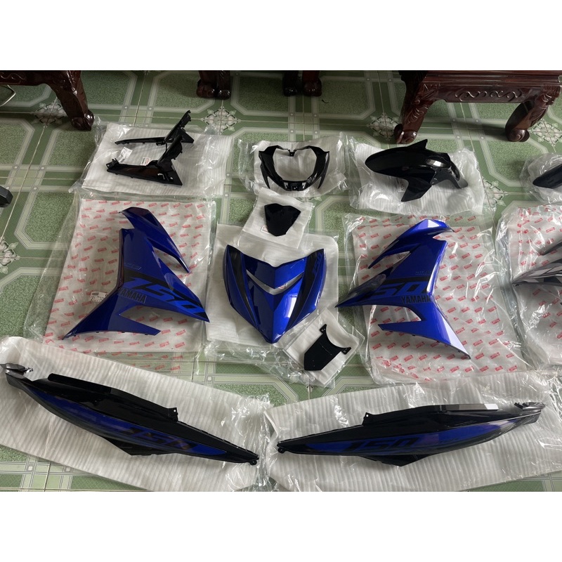 dàn áo exciter 150 xanh đen chính hãng