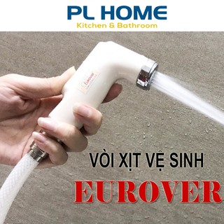Vòi xịt vệ sinh Eurover 050X, vòi xịt toilet nhựa ABS trắng