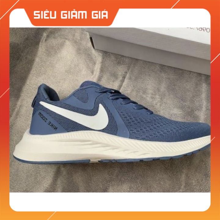 FULL BOX Giày Nike_Zoom Nam màu xanh Thể Thao Sneakers Siêu Nhẹ dành cho nam đế cao su non êm thoáng khí