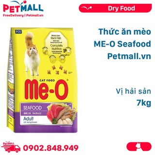 Thức ăn hạt cho mèo ME-O SEAFOOD 7kg Petmall