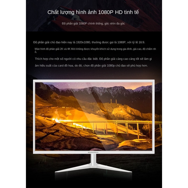 Hecho Vòng cung màn hình 24 inch 144Hz 27 HD LCD Gaming cong 1K Màn hình máy tính độ phân màn hình giám sát 22 inch IPS | BigBuy360 - bigbuy360.vn