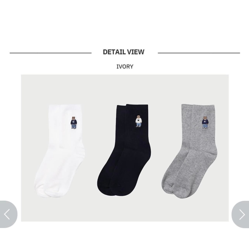 Set 3đôi và 4đôi tất gấu nhỏ sale 92%