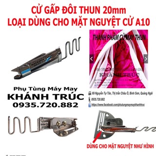 Cử gấp đôi mép thun loại 2cm và 2.5cm máy may công nghiệp 1kim