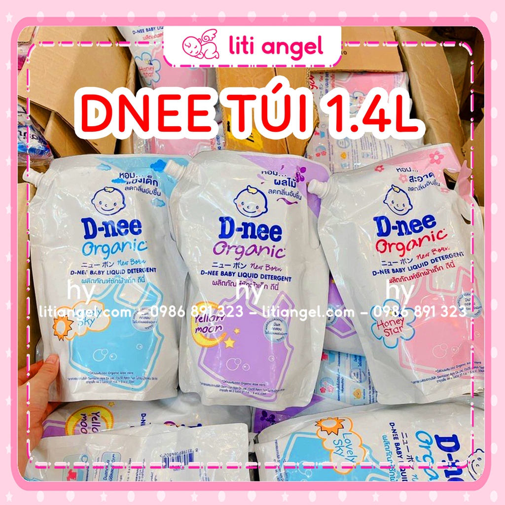 Nước giặt xả quần áo Dnee Thái Lan 1400ml - Hương Thơm Bền Lâu