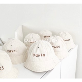 Mũ bucket tai bèo THÊU Tên độc quyền cho bé và mẹ