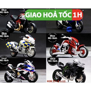 Tổng hợp xe mô hình mô tô tỉ lệ 1:12 BMW S1000RR H2 H2R 1:9 phiên bản sáng đèn