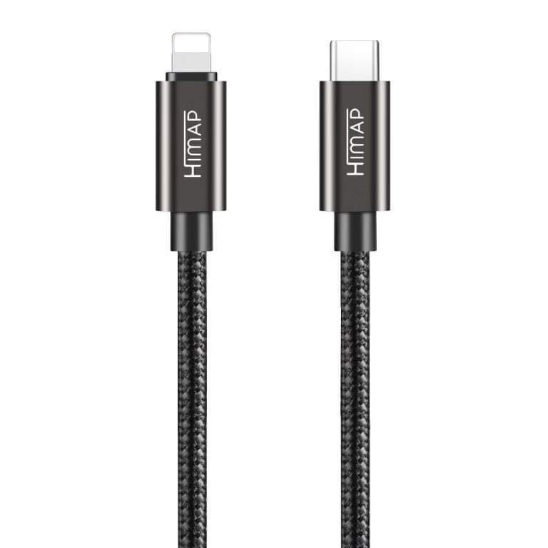 Dây cáp sạc nhanh HIMAP 27W dài 0.25 m & 0.5 m, ngắn gọn nhỏ tiện lợi.