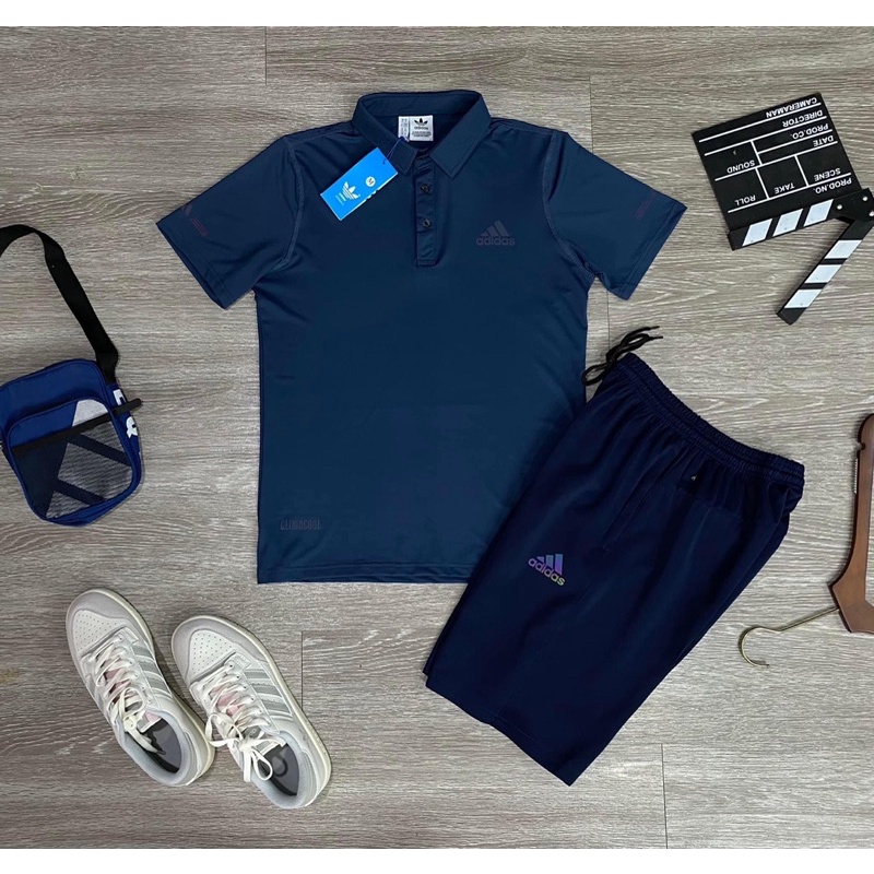 Bộ thể thao adidas nam, Set quần áo xuân hè nam mẫu mới thiết kế cao cấp