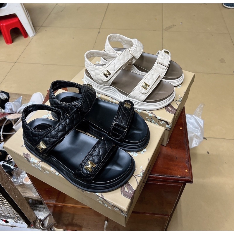 Sandal nữ tag H - Hàng QC fullbox- Kèm video thật